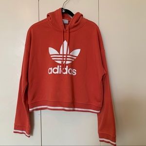Adidas Women’s Cropped Hoodie Coral Size M